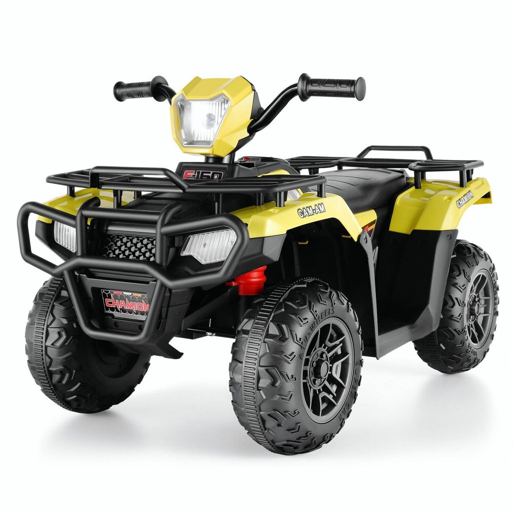 Electric 4-Wheeler Quad for Kids - 12V Battery Powered Ride-On Car in 6 Color Options