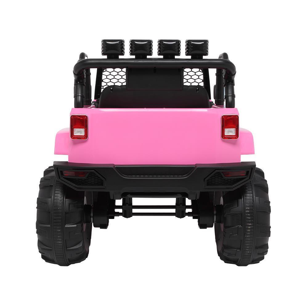 Electric 12V Rechargeable Truck Car with 4 Pink Wheels and 3.7mph Max Speed