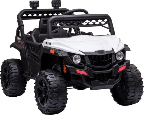 Electric 2-Seater Jeep for Kids with MP3 and LED Lights - 12V Battery Powered for Safe Fun!