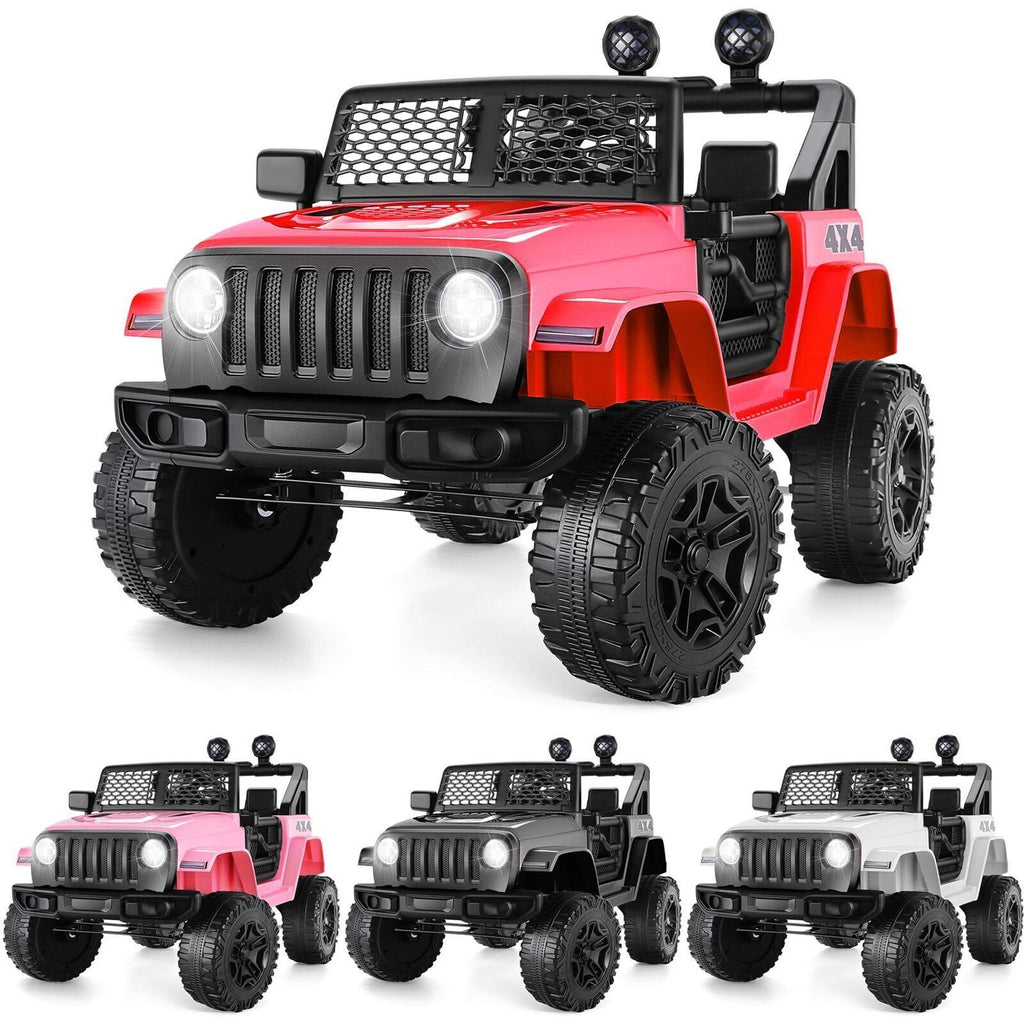 Premium 12V Electric Ride-On Truck with MP3, LED Lights, Remote Control, and 2 Seats for Safe and Fun Adventures