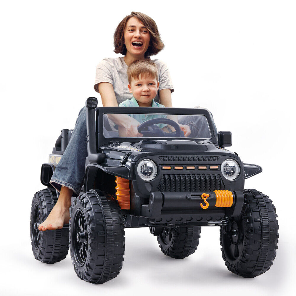 Electric 2-Seater Kids Ride-On Jeep with MP3, LED Lights, and Remote Control - 12V