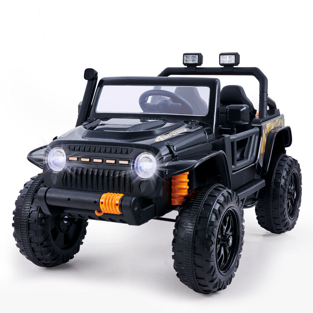Electric 2-Seater Kids Ride-On Jeep with MP3, LED Lights, and Remote Control - 12V