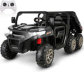 Electric 24V 4WD UTV Dump Truck Car for Kids with Dump Bed - 2 Seater Ride-On Toy