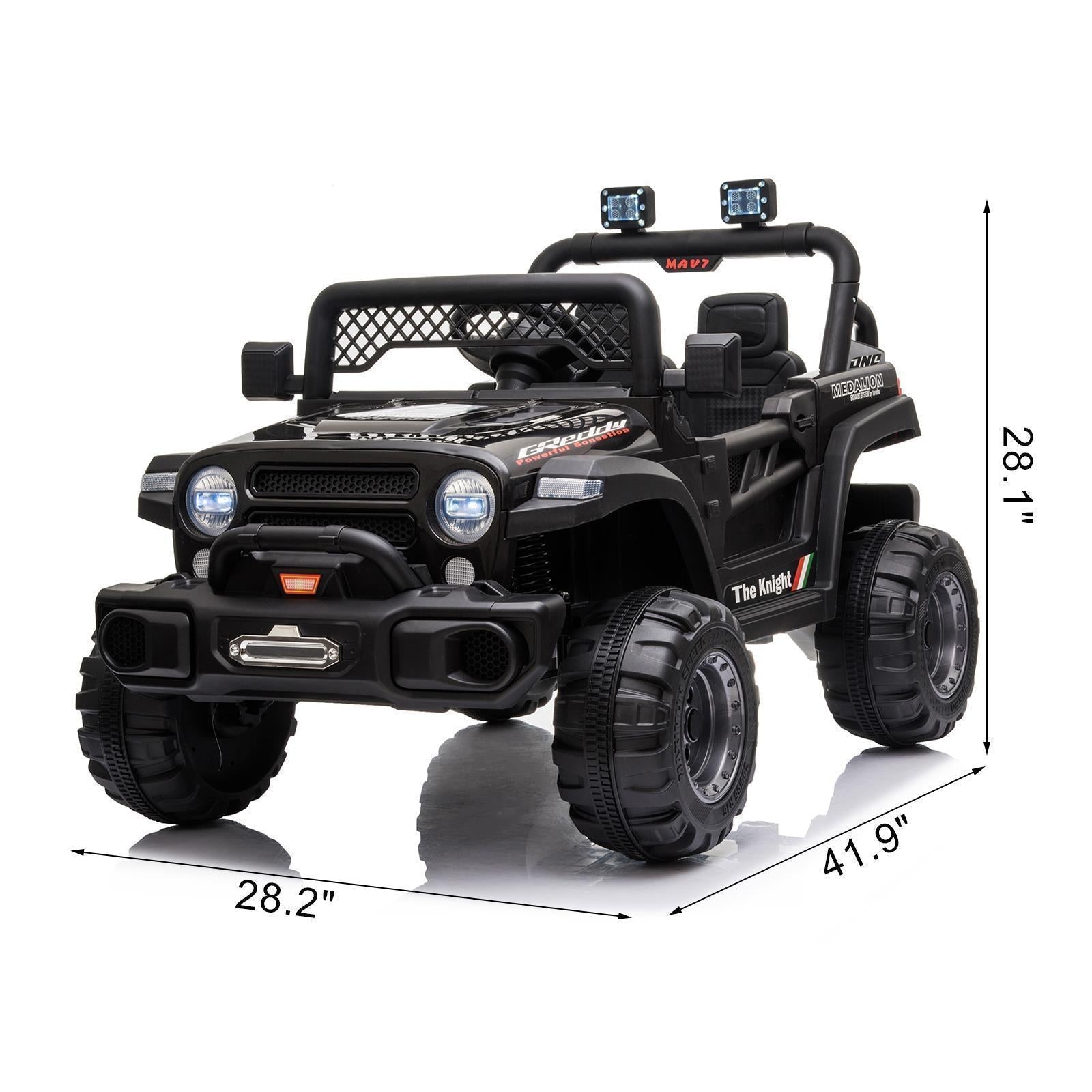 Electric 3-Speed Kids Ride-On Truck with 2.4G Remote Control - Perfect Gift for Children (12V 4.5A)