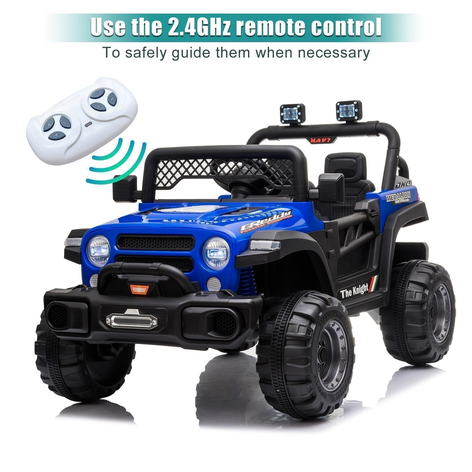 Electric 3-Speed Kids Ride-On Truck with 2.4G Remote Control - Perfect Gift for Children (12V 4.5A)