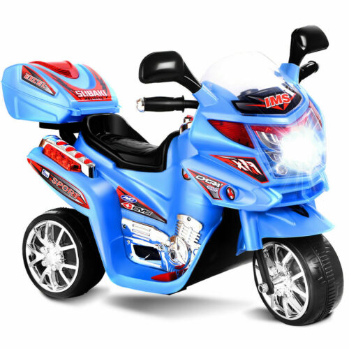 Electric 3-Wheel Motorcycle for Kids - Battery-Powered Outdoor Toy Bike