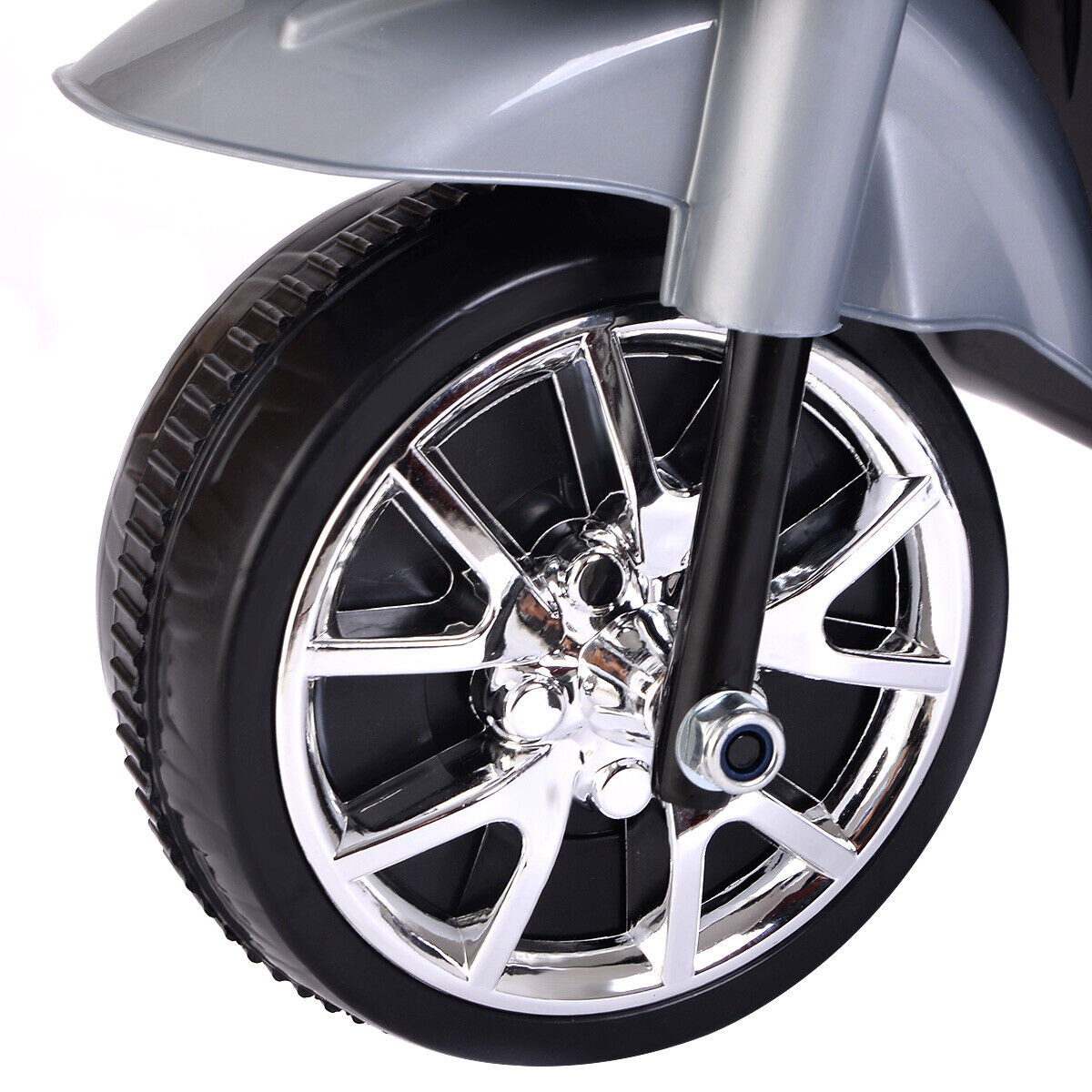 Electric 3-Wheel Ride On Motorcycle for Kids - Gray