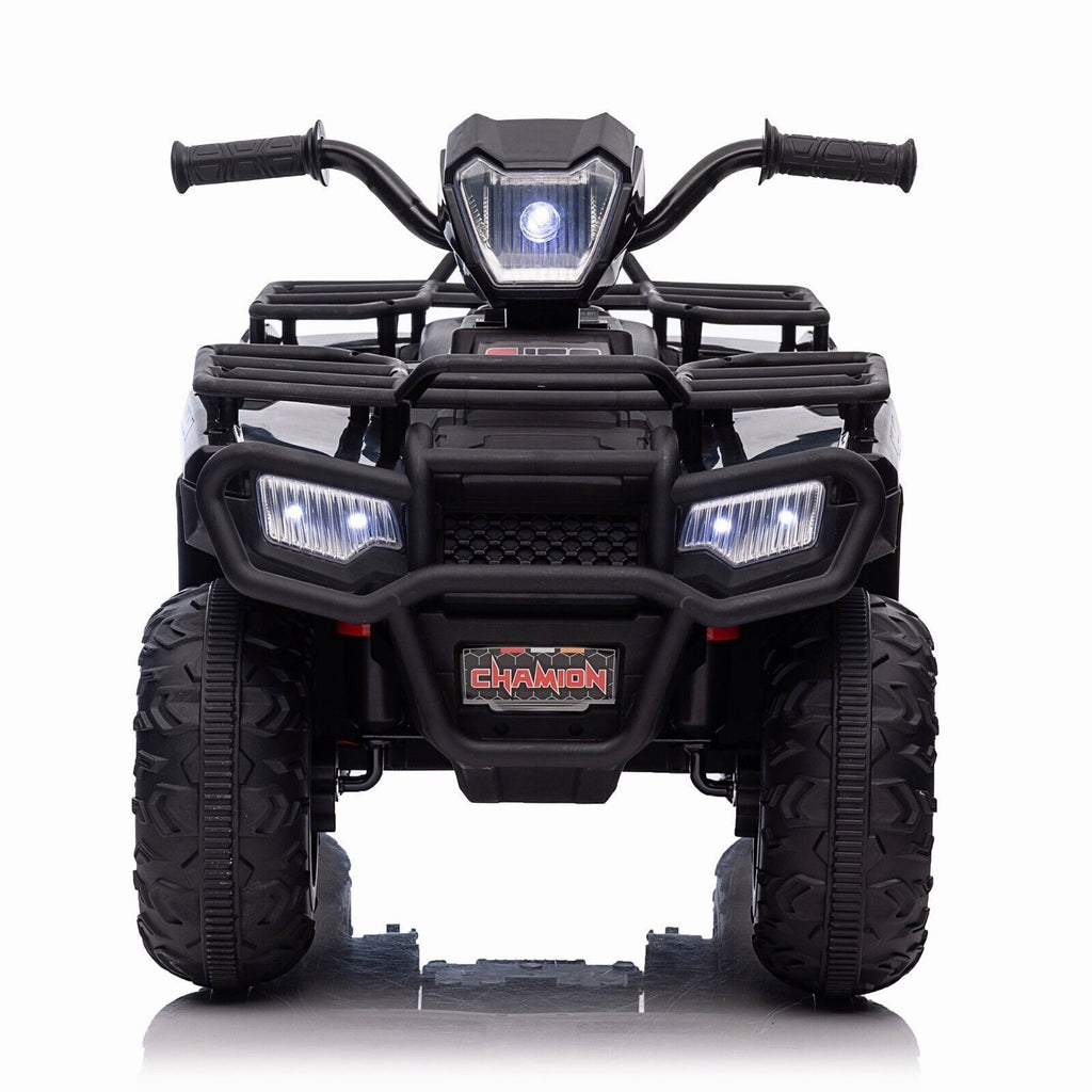 Electric 4-Wheeler ATV Quad for Kids with LED Lights, MP3 Player, and USB Port