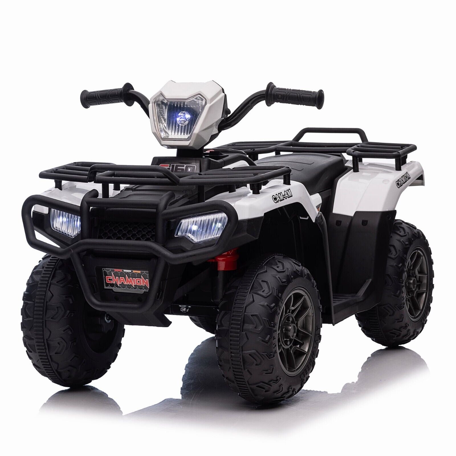 Electric 4-Wheeler ATV Quad for Kids with LED Lights, USB/MP3 Music Player