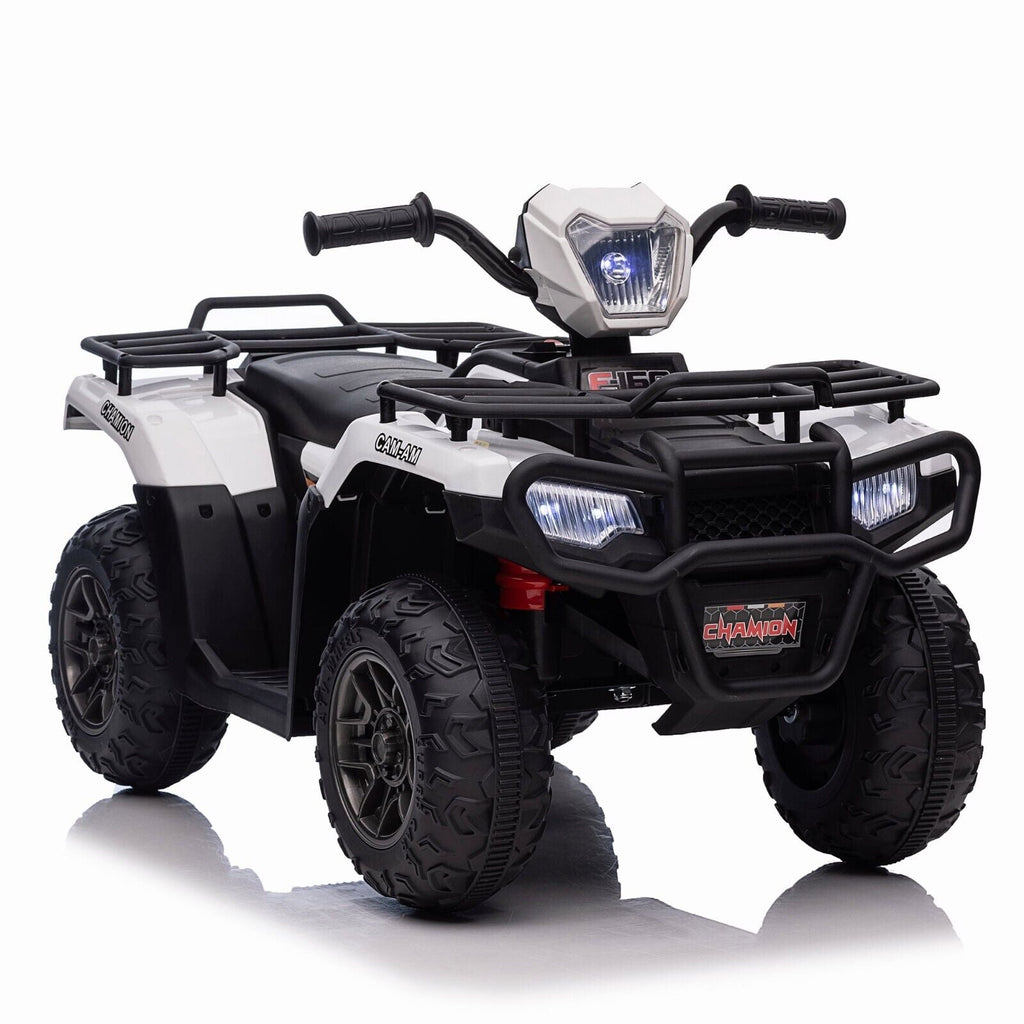 Electric 4-Wheeler ATV Quad for Kids with LED Lights, USB/MP3 Music Player