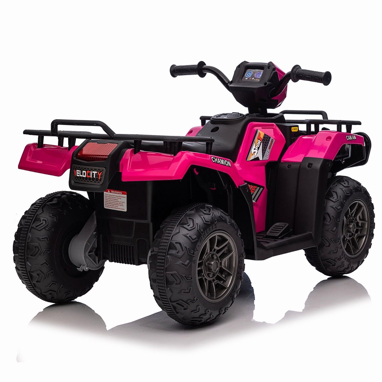 Electric 4-Wheeler Quad for Kids with MP3 Music and LED Lights - 12V ATV Ride On Car Perfect for Gifting