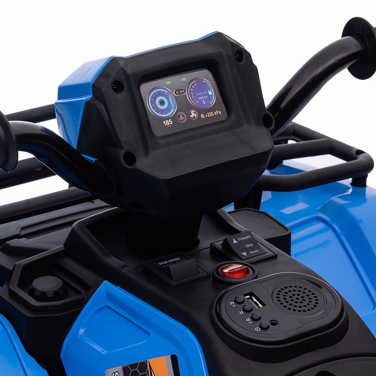 Electric 4-Wheeler Quad for Kids with MP3 Music and LED Lights - 12V ATV Ride On Car Perfect for Gifting