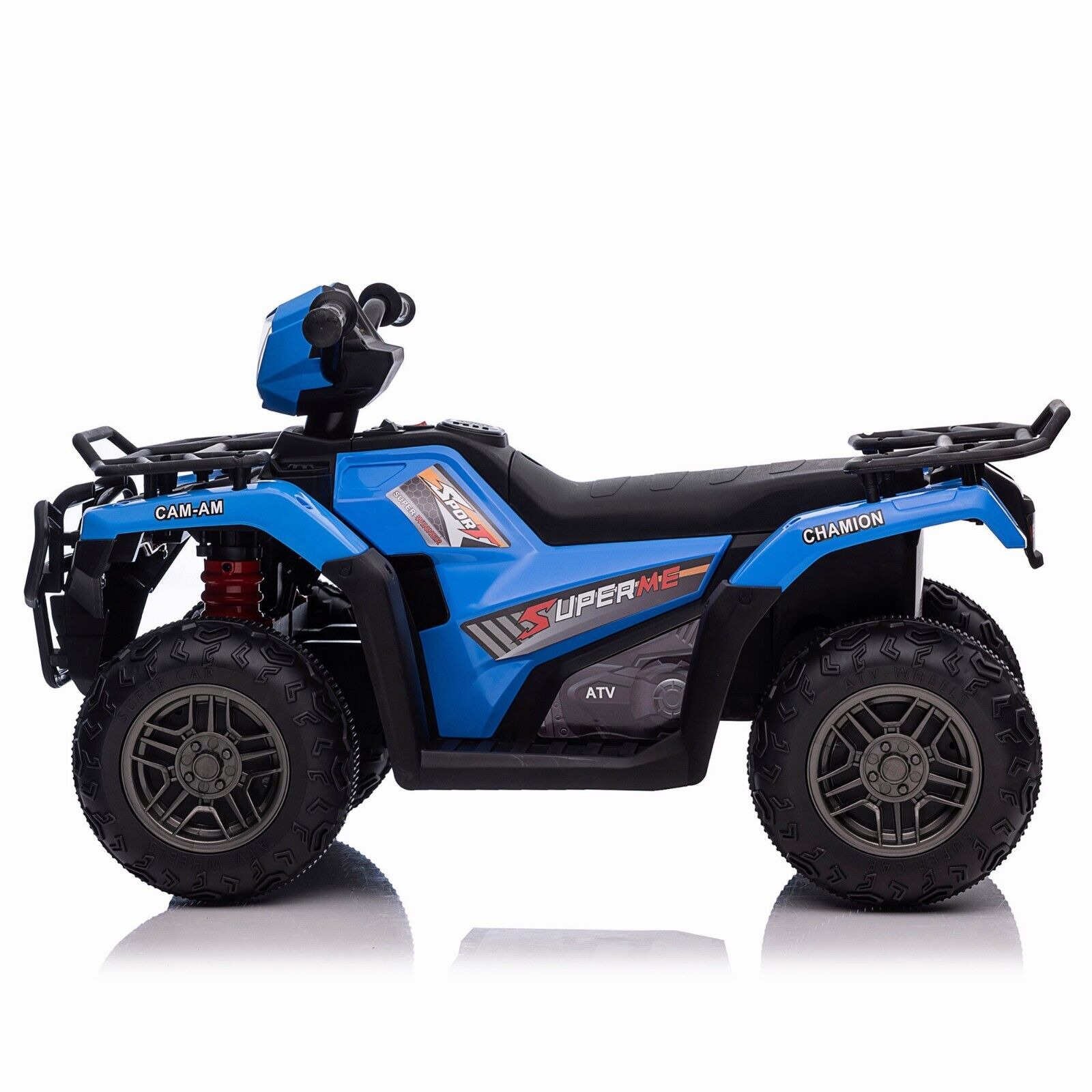 Electric 4-Wheeler Quad for Kids with MP3 Music and LED Lights - 12V ATV Ride On Car Perfect for Gifting