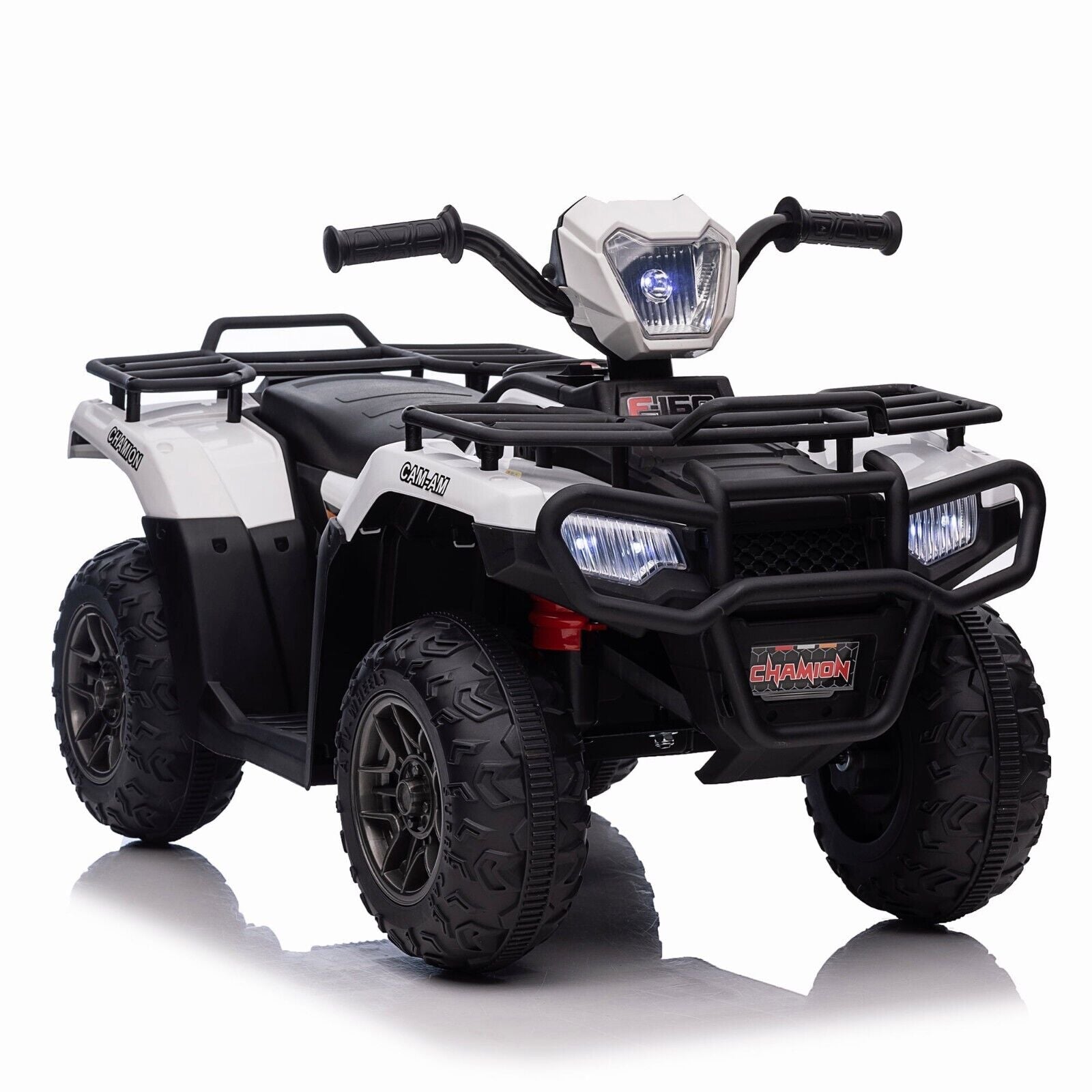 Kids 12V ATV with AUX & USB, Music & LED Lights - Battery-Powered 4 Wheeler