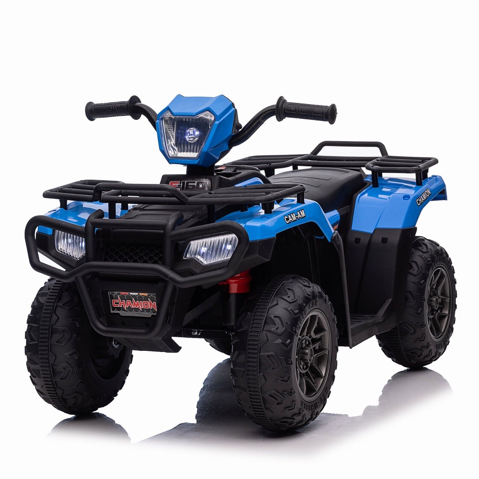 Electric 4-Wheeler Quad for Kids with Music, LED Lights, and AUX Port - 12V Ride On ATV