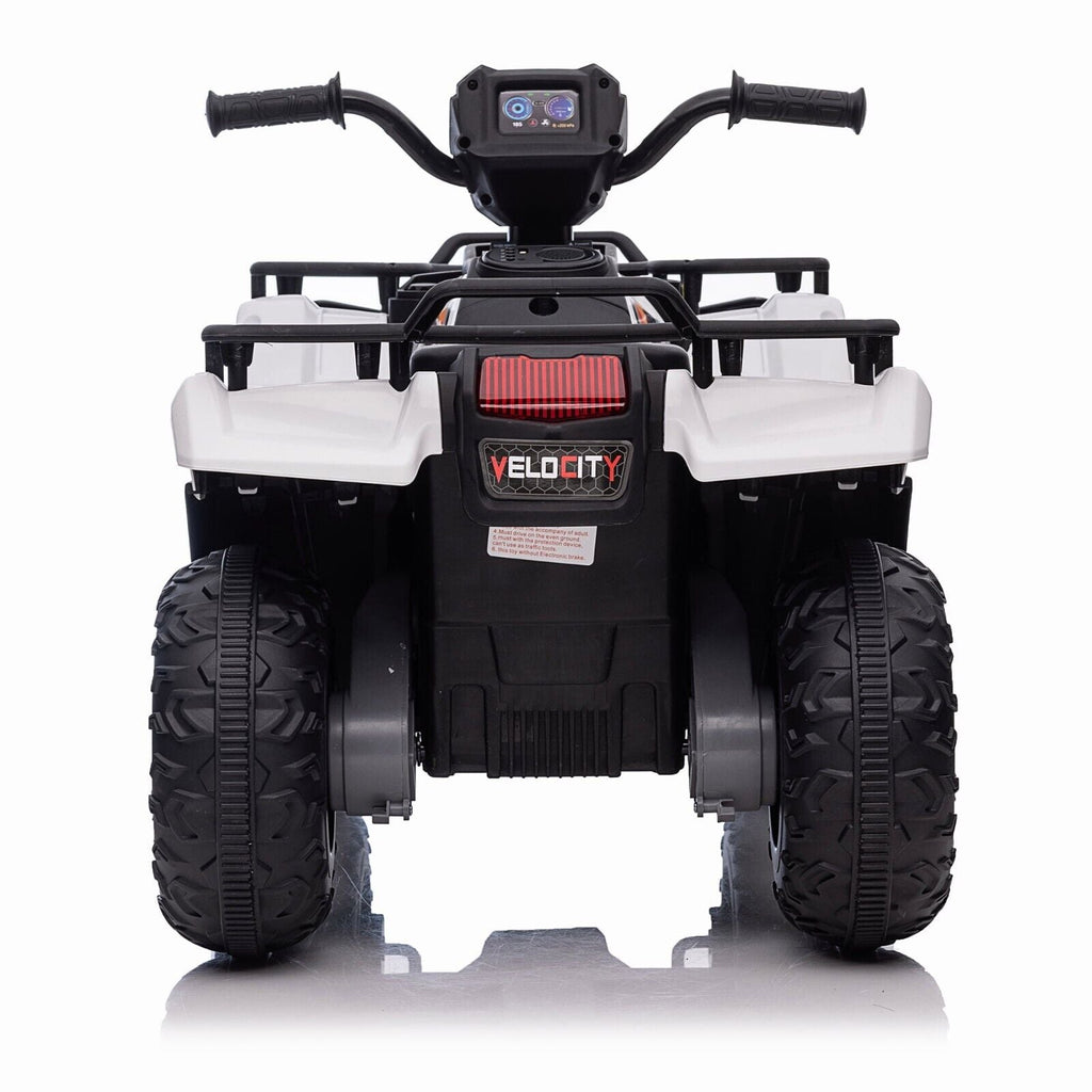 Electric 4-Wheeler ATV Quad for Kids with LED Lights, USB/MP3, and Gift Option