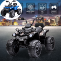 Electric 4-Wheeler ATV Quad Ride On Car for Kids with LED Lights, Music, and USB