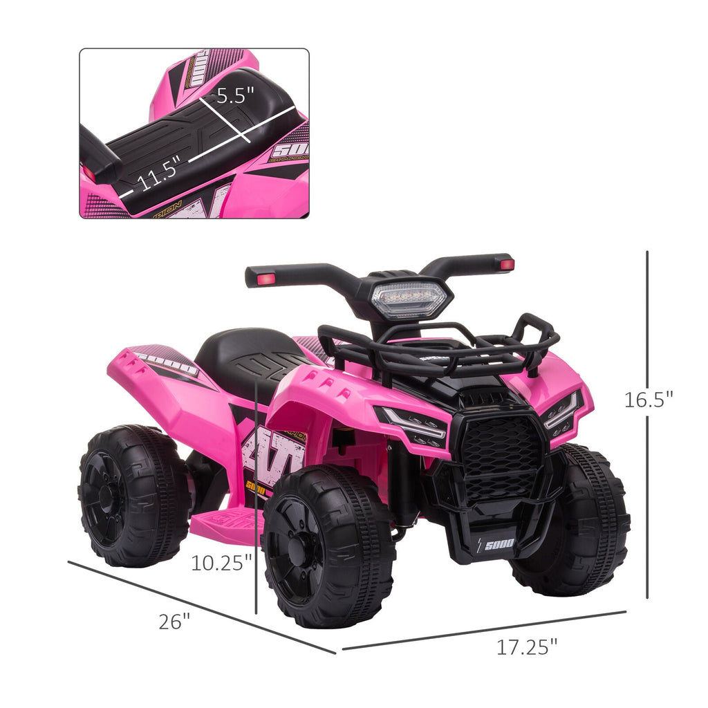 Electric 4 Wheeler ATV Ride-On Toy for Toddlers (Ages 1-3) - Powered by 6V Battery