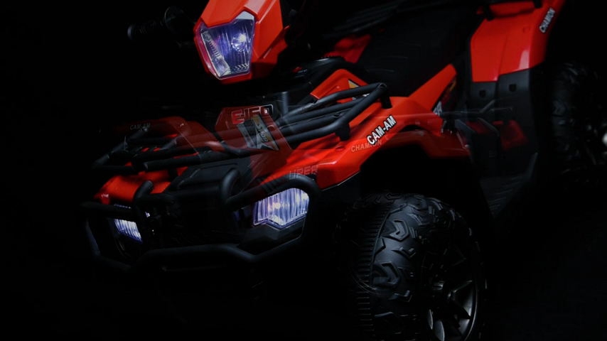 Electric 4-Wheeler ATV Quad for Kids with LED Lights, USB and AUX Port