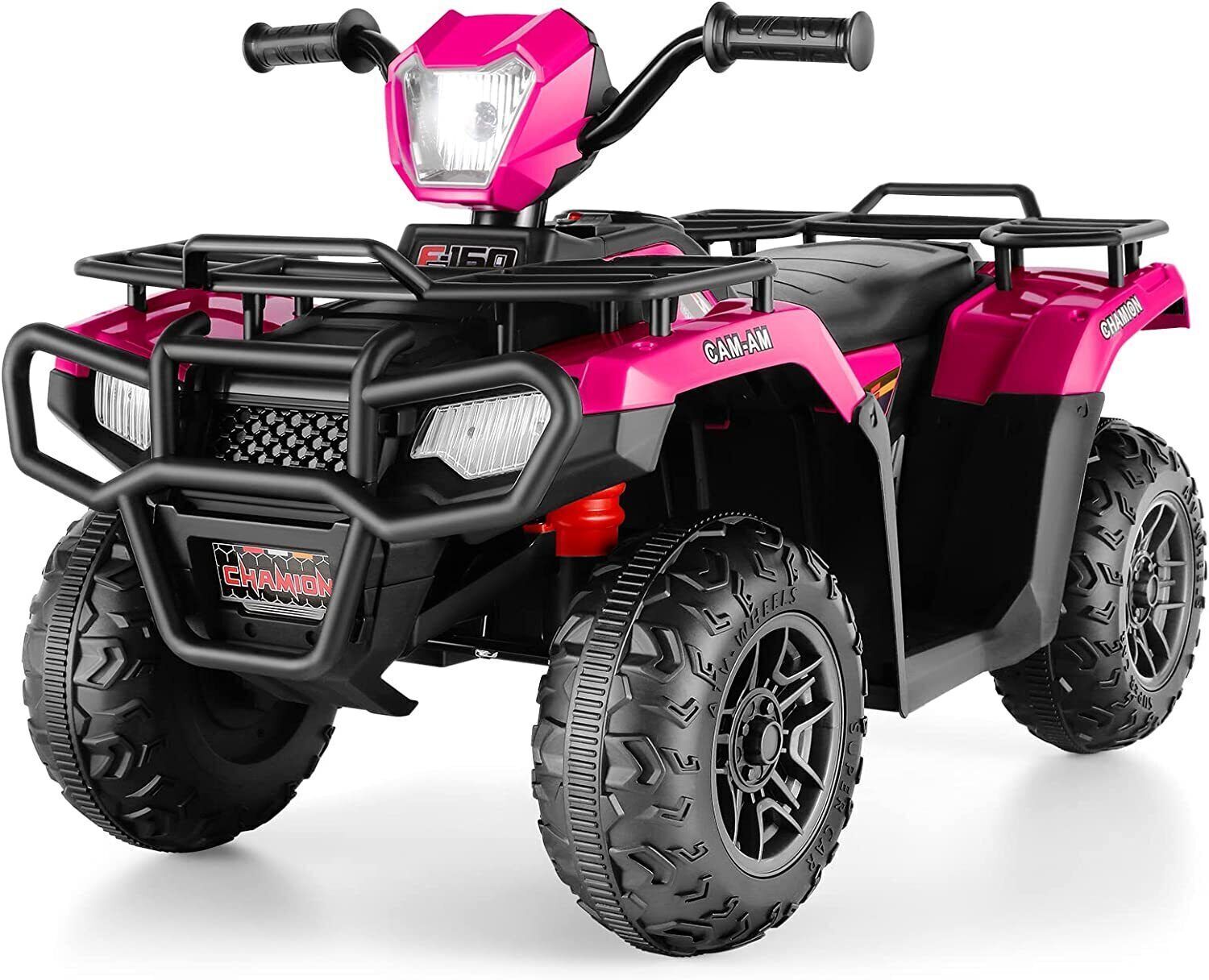 Electric 4-Wheeler ATV Quad for Kids with LED Lights, USB and AUX Port