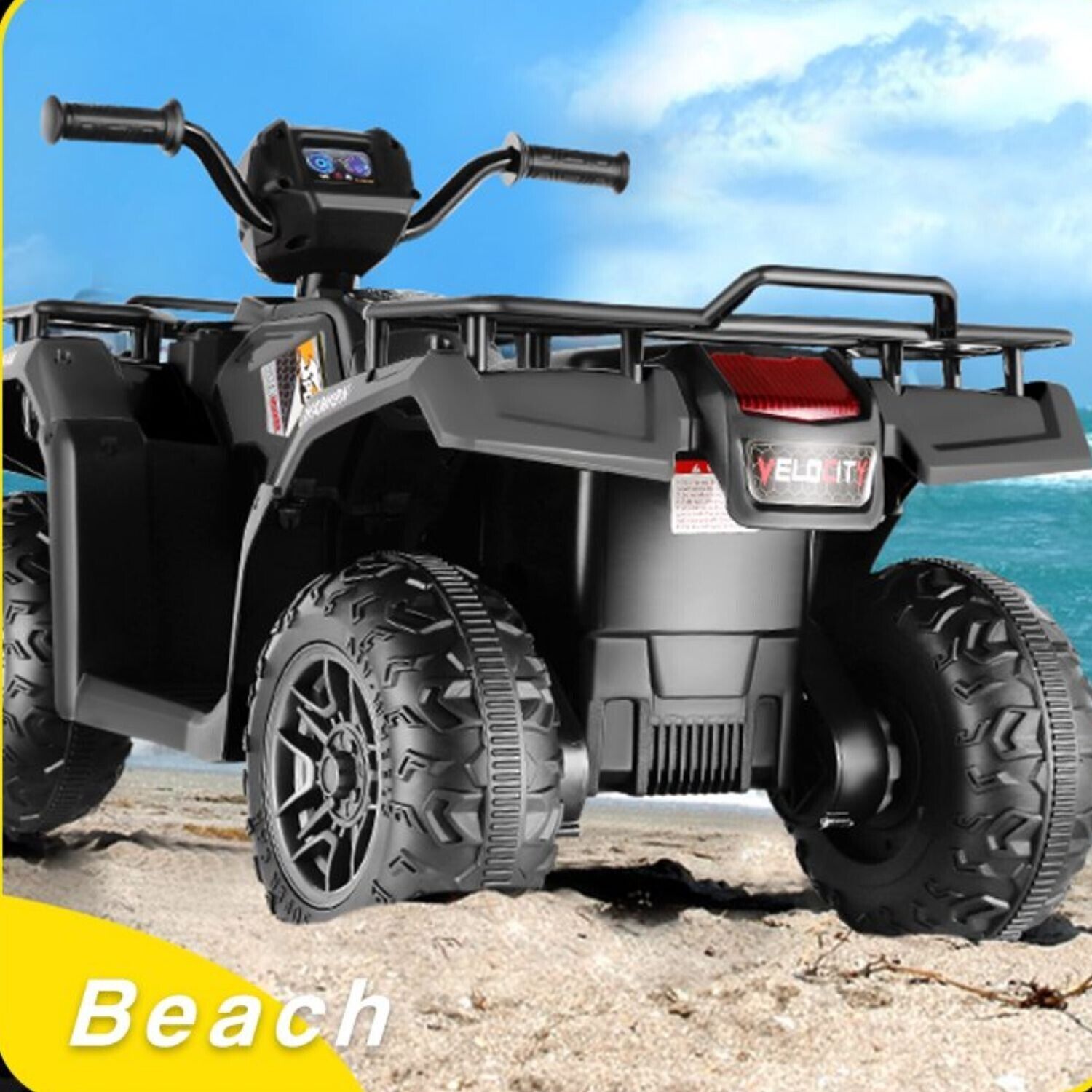 Electric 4-Wheeler Quad for Kids with 12V Battery, AUX Port, and USB