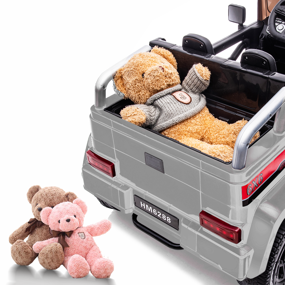 Electric 6-Wheel 24V Kids Ride On Car Truck with MP3, USB, LED Lights, and Remote Control