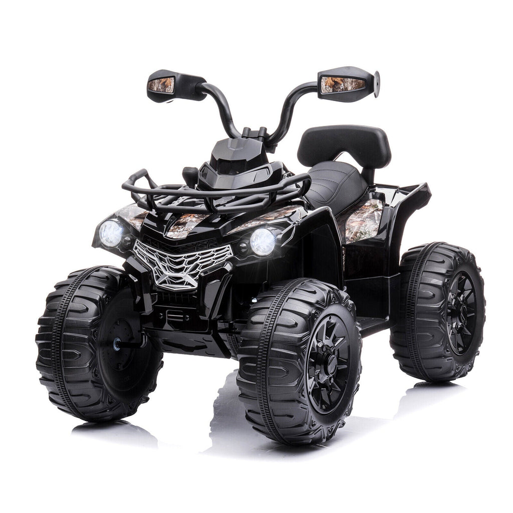 Electric ATV 4-Wheeler Quad Car Toy for Kids - 12V, 2 Speeds, Headlights, MP3 Compatible