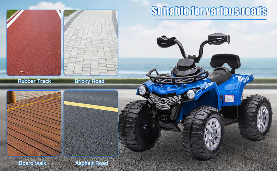 Electric ATV Ride-On Car for Kids Ages 3-6: 4-Wheel Fun!