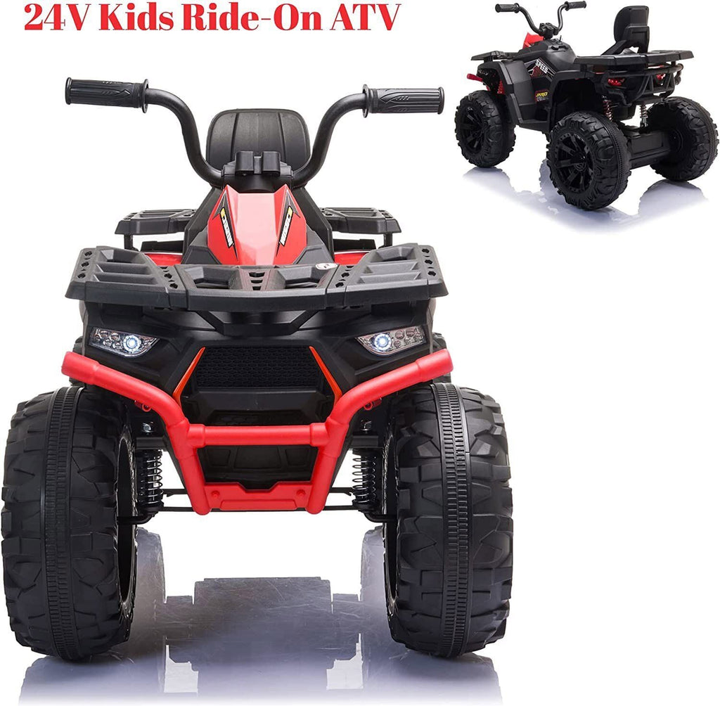Electric ATV Truck for Kids Ages 3-8: 24V Ride-On Power Wheel in 4 Vibrant Colors