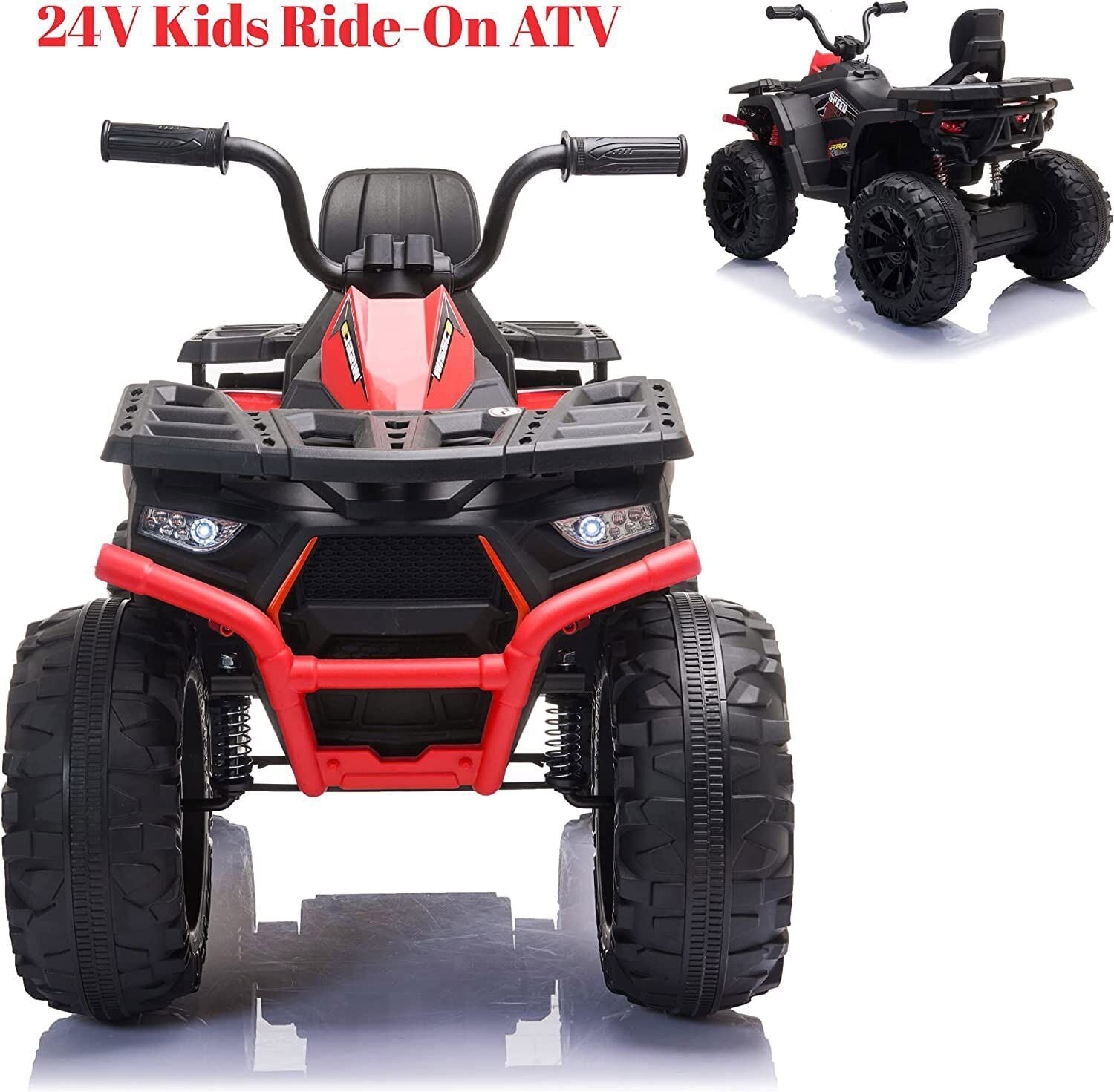 Electric ATV Truck for Kids Ages 3-8: 24V Ride-On Power Wheel in 4 Vibrant Colors