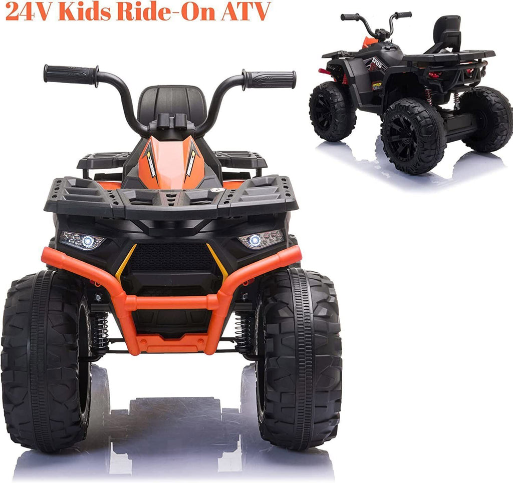 Electric ATV Truck for Kids Ages 3-8: 24V Ride-On Power Wheel in 4 Vibrant Colors