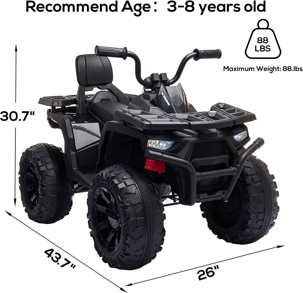 Electric ATV Truck for Kids Ages 3-8: 24V Ride-On Power Wheel in 4 Vibrant Colors