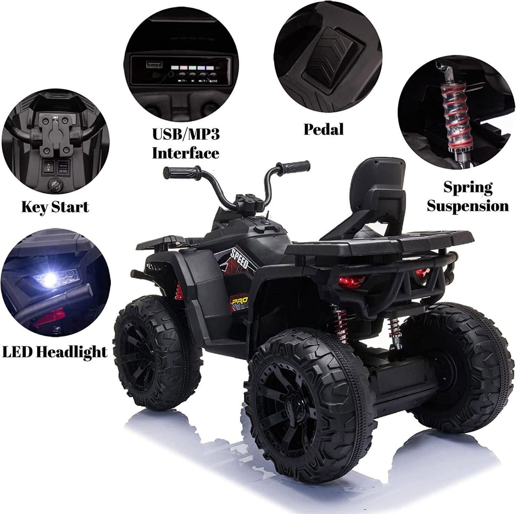Electric ATV Truck for Kids Ages 3-8: 24V Ride-On Power Wheel in 4 Vibrant Colors
