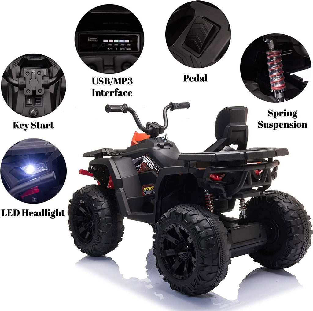 Electric ATV Truck for Kids Ages 3-8: 24V Ride-On Power Wheel in 4 Vibrant Colors
