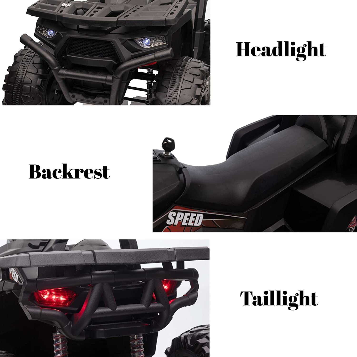 Electric ATV Truck for Kids Ages 3-8: 24V Ride-On Power Wheel in 4 Vibrant Colors