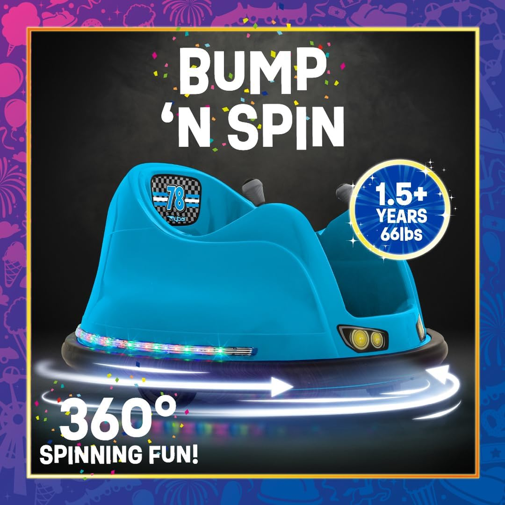 Electric Bumper Car for Toddlers and Kids - Fun and Safe Ride-On Toy for Ages 1 and Up