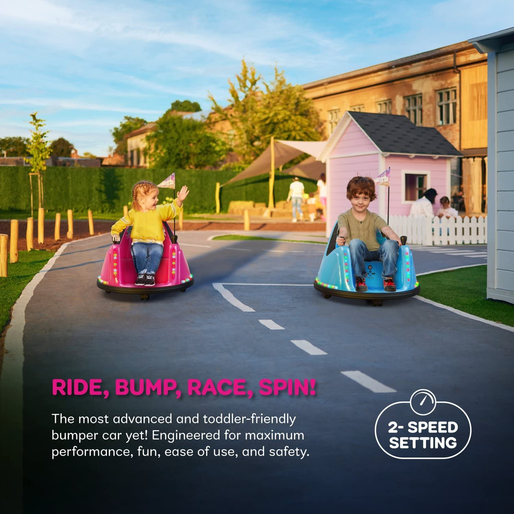 Electric Bumper Car for Young Children, 12V 2-Speed, Suitable for Ages 1-5
