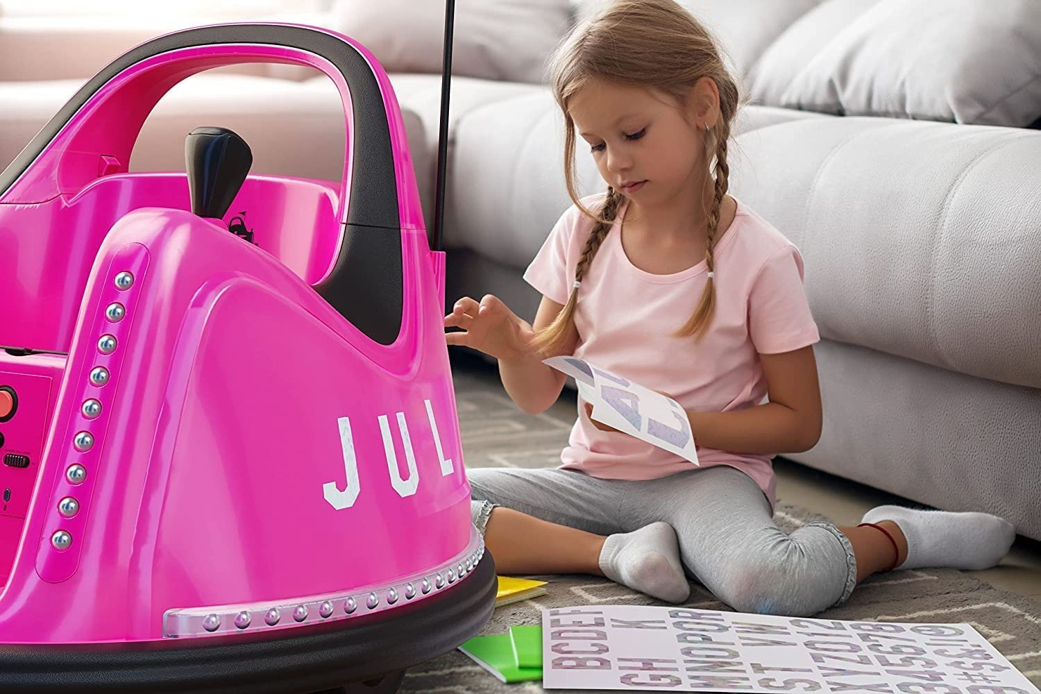 Electric Bumper Car for Young Children, 12V 2-Speed, Suitable for Ages 1-5