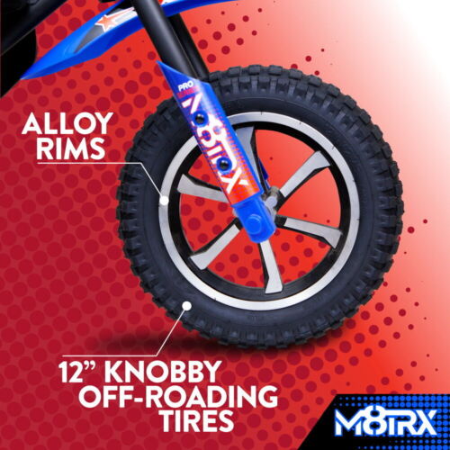 Electric Dirt Bike for Kids and Teens - 2 Color Options, 24V Ride-On Toy Motorcycle