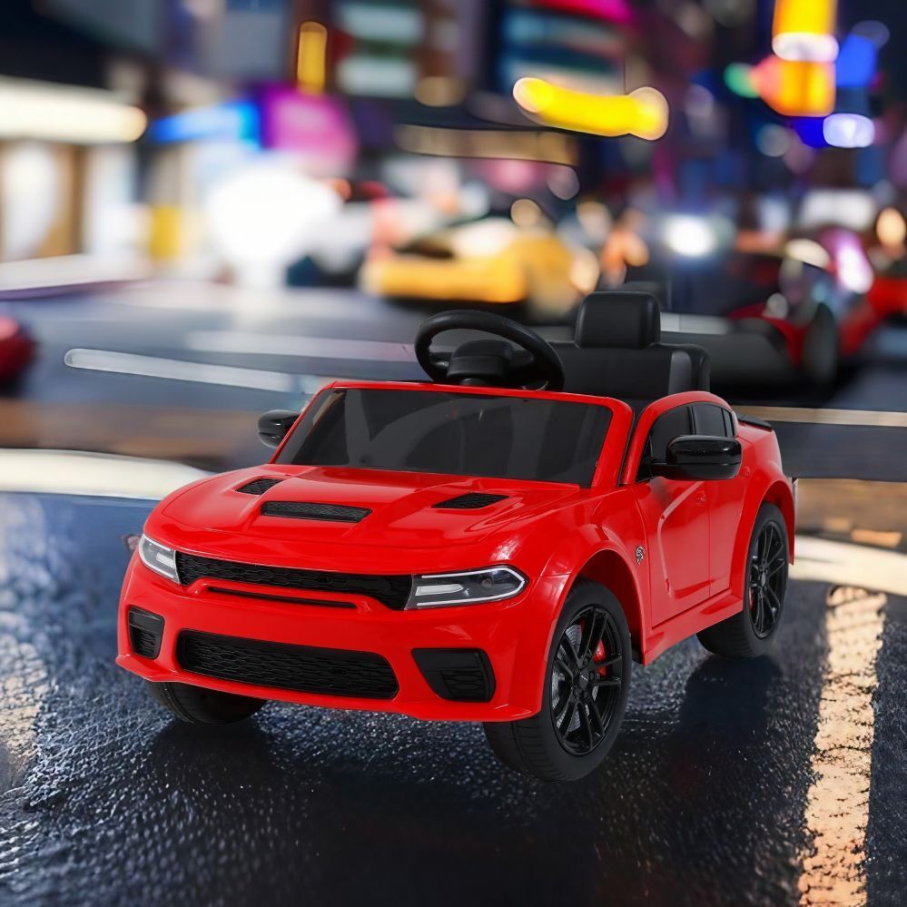 Electric Dodge Charger 12V Kids Ride-On Car with Parental Remote Control
