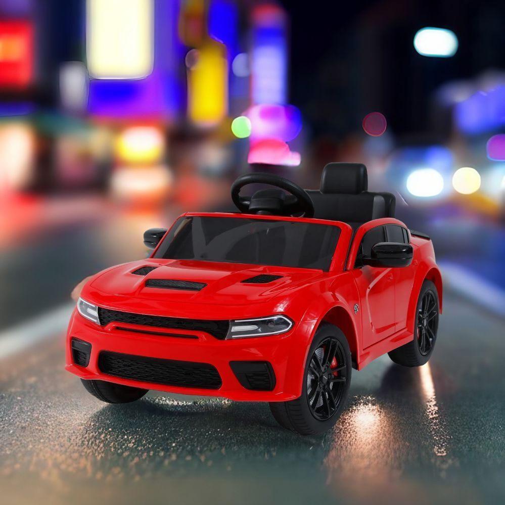 Electric Dodge Charger 12V Kids Ride-On Car with Parental Remote Control
