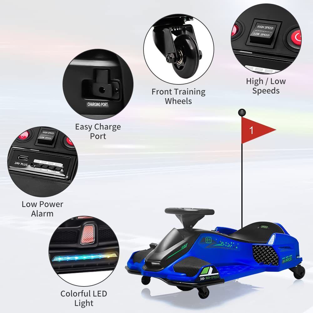 Electric Drift Car for Kids: High-Speed Drifting Fun with 24V Power