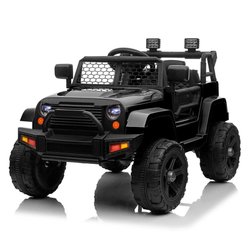Electric Dual Drive Kids Ride On Car with Remote Control and LED Lights - 12V MP3 Player Included
