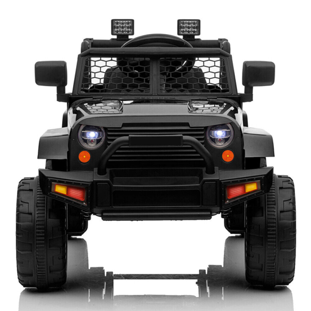 Electric Dual Drive Kids Ride On Car with Remote Control and LED Lights - 12V MP3 Player Included