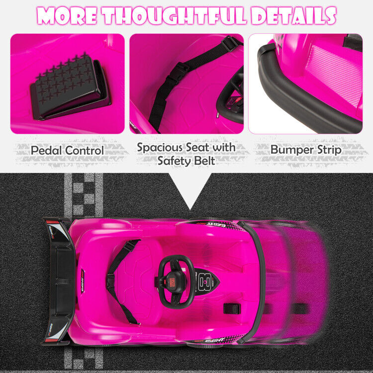 Electric Go Cart for Kids with Remote Control and Safety Features