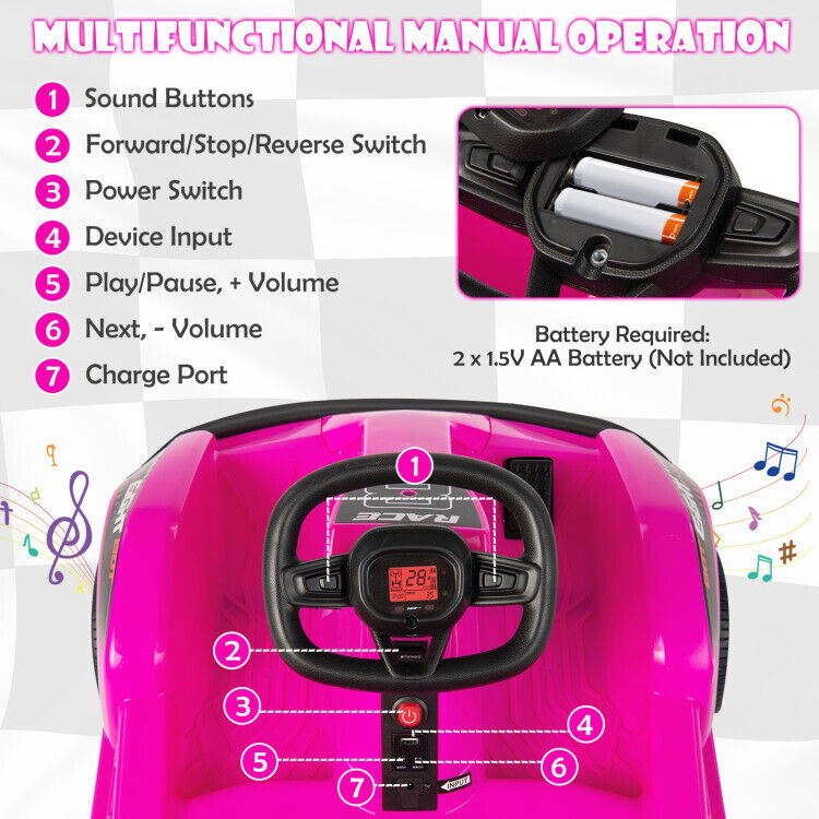 Electric Go Cart for Kids with Remote Control and Safety Features