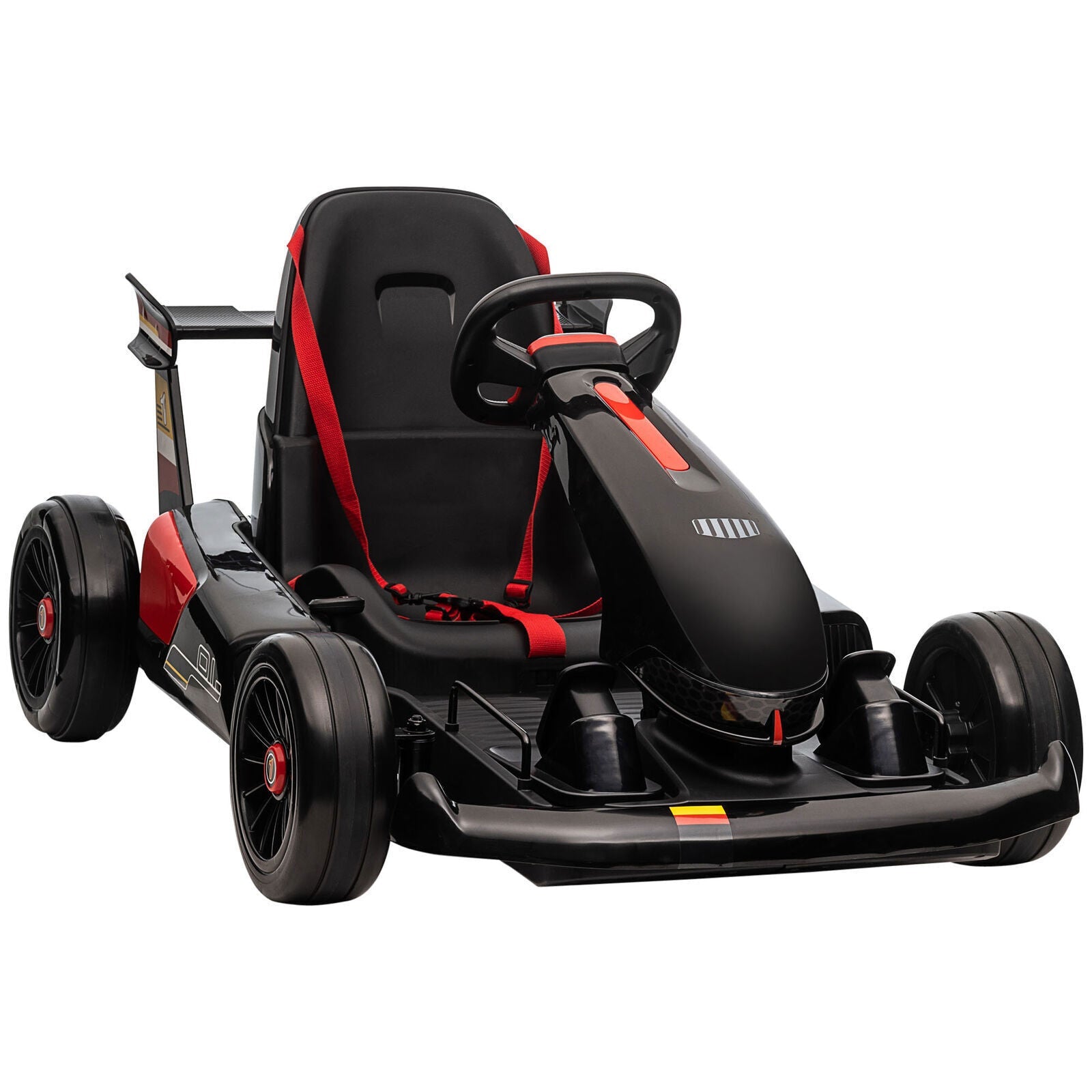 Electric Go Kart for Kids Ages 6-12 with Remote Control and Music Horn