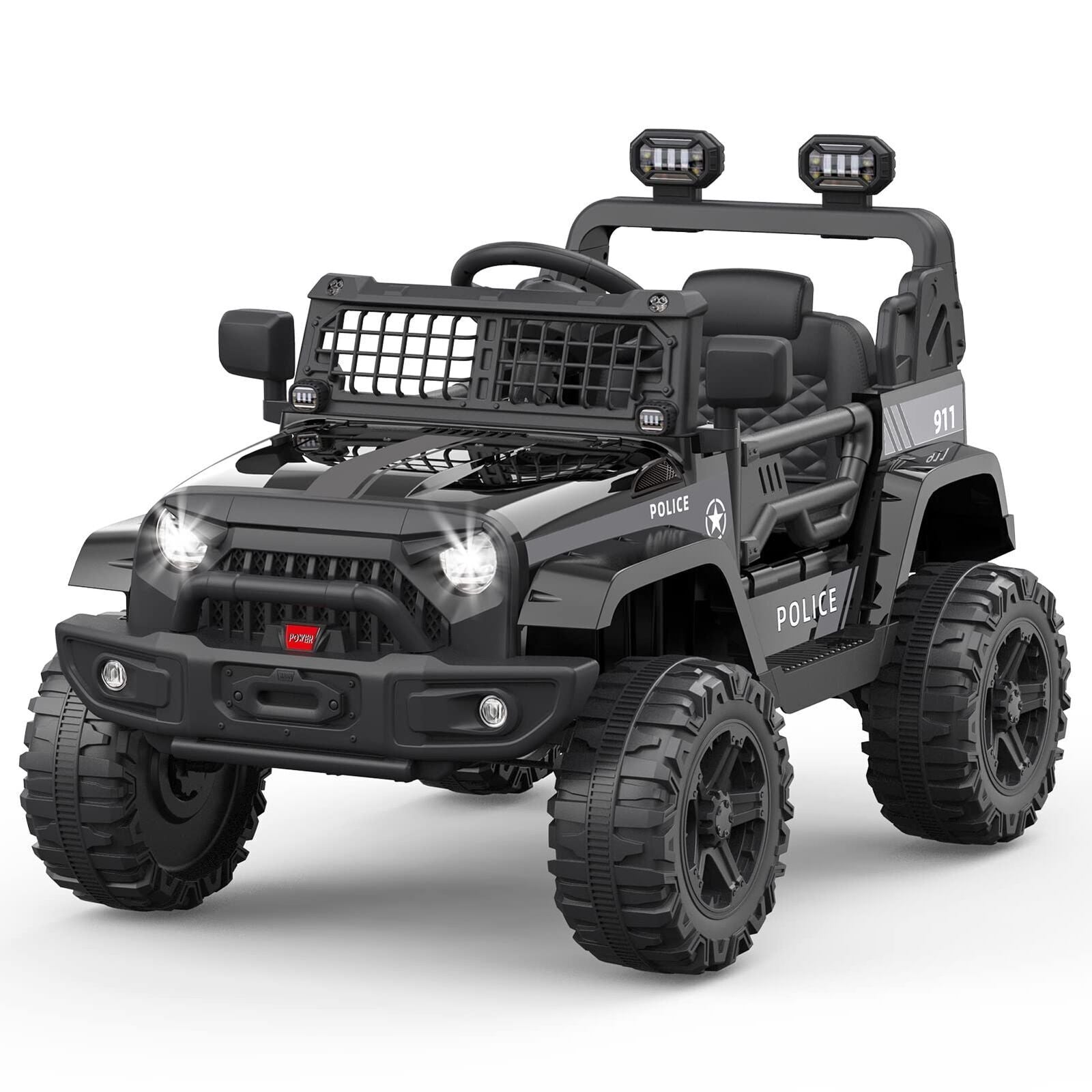 Electric Jeep Toy Truck for Kids - 12V Ride On Car with Remote Control - Perfect Christmas Gift