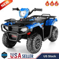 Electric Kids ATV 4-Wheeler Quad Car with MP3 Player - Blue
