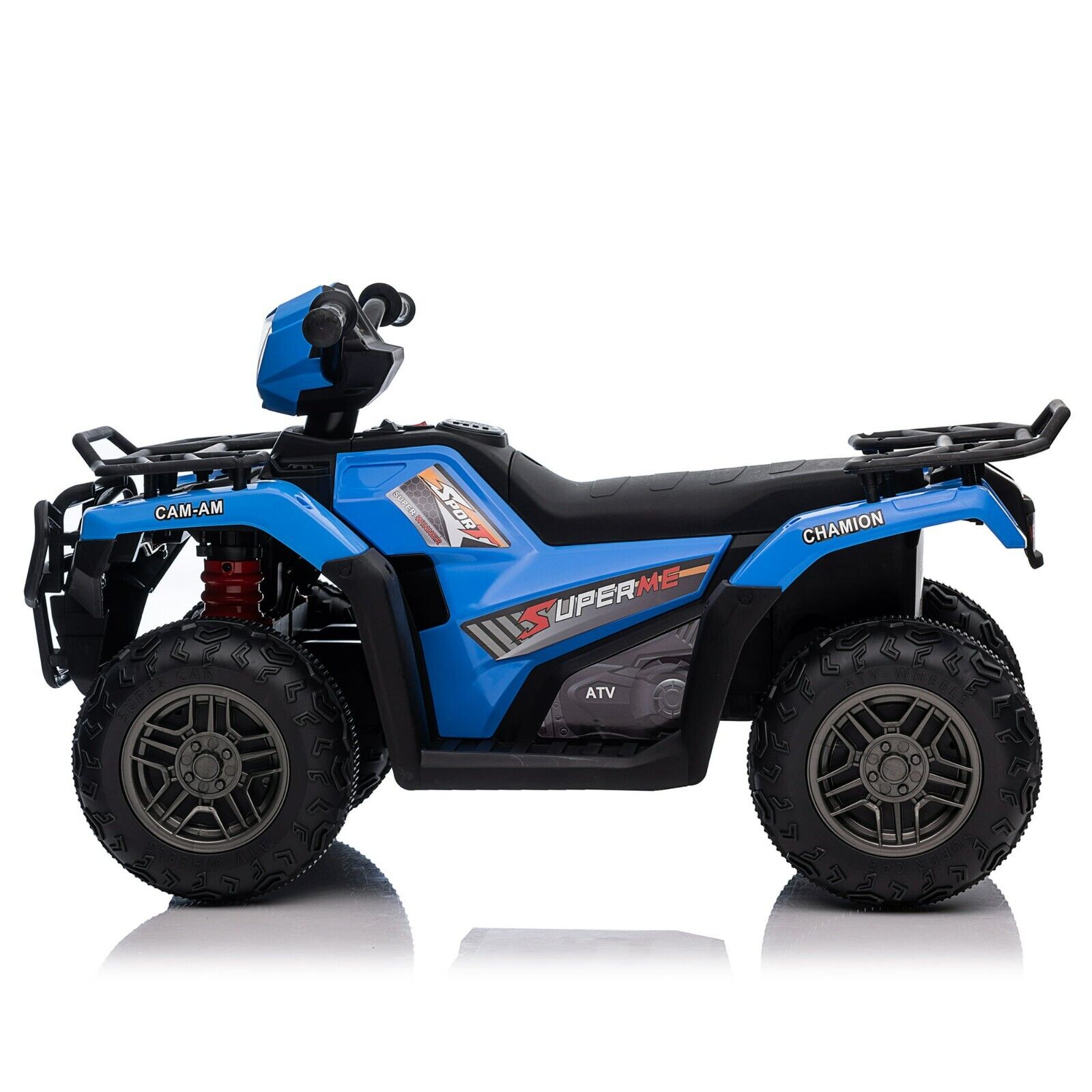 Electric Kids ATV 4-Wheeler Quad Car with MP3 Player - Blue